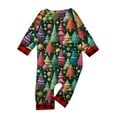 thumbnail image 5 of Onlypjs Matching Family Christmas Pajamas for Men, Women and Couples– Festive Multicolor Tree Print Tops with Red Plaid Pants, 5 of 5