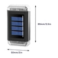 thumbnail image 3 of Lámpara de pared exterior solar con iluminación LED, luz de escalón solar impermeable para patio, sendero y jardín, paquete de 3, 3 of 8