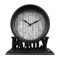 thumbnail image 4 of Round Table Clock Decorative Silent Clock Living Quartz Movement for Shelf Kitchen Decors StyleA, 4 of 9