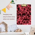 thumbnail image 6 of FMSHPON Red Lightning Clipboard Hardboard Wood Nursing Clip Board and Pull for Standard A4 Letter 13x9 inches, 6 of 7
