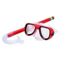 thumbnail image 3 of Kids Snorkel Set, Anti-Fog Snorkeling Mask with Nose Covers for Youth Junior Child, Boys & Girls Age 5-12, Semi-Dry Diving Scuba Swimming Goggles Gear Packages, 3 of 5