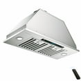 thumbnail image 1 of IKTCH Hotte de Cuisine Intégrée/insert 36 Pouces 900 CFM, Conduit Convertible Sans Conduit, Hotte de Cuisine en Acier Inoxydable avec 4 Vitesses de Détection de Gestes et Panneau de Contrôle Tactile, 1 of 6