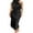 Black, variant on Wassery Women's Sleeveless Cocktail Dresses Mock Neck High Waist Wedding Guest Evening Party Maxi Dress