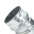 thumbnail image 3 of DuraVent 6" PelletVent Stainless Steel 45 Degree Elbow Stove Pipe, Silver, 3 of 4
