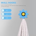 thumbnail image 1 of unbranded Gancho Decorativo Azul Para Pared Con Forma De Flor Para Organización Hogar, 1 of 7