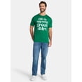 thumbnail image 4 of Saint Patrick's Day Men's Green Shirt Smooth Graphic Tee by Way to Celebrate, Sizes XS-5XL, 4 of 5