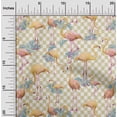 thumbnail image 2 of oneOone Silk Tabby Yellow Fabric Check & Toucan Sewing Craft Projects Fabric Prints By Yard 42 Inch Wide, 2 of 4