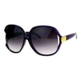 thumbnail image 2 of Womens Extra Oversized Round Designer Fashion Exposed Lens Butterfly Sunglasses Purple, 2 of 4