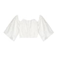 thumbnail image 1 of Top de moda con hombros descubiertos,Top corto con hombros descubiertos,Top jacquard con hombros descubiertos,Top con hombros descubiertos,Rendimiento de primer nivel, 1 of 8