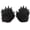 Black, variant on Black Plush 3D Animal Paw Winter Warm Gloves Cute Handwear