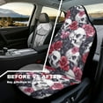 thumbnail image 3 of Uorisanigo Skull Floral Car Front Seat Covers Waterproof Universal Front Seat Cover Removable Automotive Accessories Easy Installation Suitable for Cars, SUV and Trucks, 3 of 7