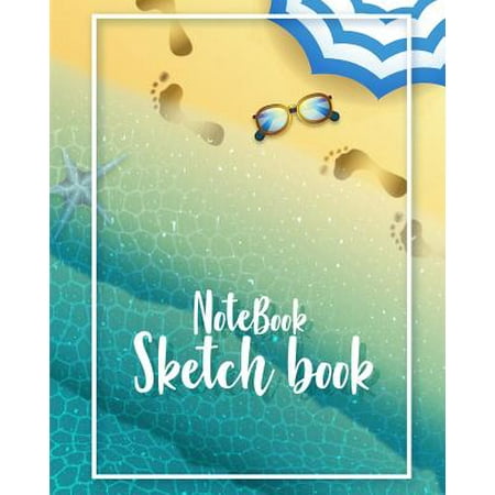 Notebook Sketchbook Cute Summer Beach Cover Notebook Sketchbook Paper Book For Sketching Drawing Journaling Doodling Sketchbooks Perfect - 