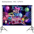 thumbnail image 1 of 90's Theme Party Photography Backdrop Party Decorations Hip Hop Graffiti Photography Background Wall Table Birthday Party Decoration Supplies, 1 of 5