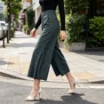 thumbnail image 7 of SBYOJLPB Women's Wide-leg Pants Solid Color Loose Casual Comfortable High-waisted Trousers, 7 of 7