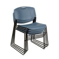 thumbnail image 7 of Regency Cain 42 in. Round Breakroom Table- White & 4 Zeng Stack Chairs- Blue, 7 of 7