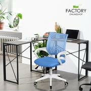 Geniqua Adjustable Ergonomic Mesh Swivel Computer Office Desk Task Rolling Chair MidBack Blue