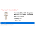 thumbnail image 2 of Front Brake Caliper Bolt - Compatible with 2013 - 2015 Subaru XV Crosstrek 2014, 2 of 2