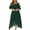 Dresses for Women-Green, variant on Brilliant Dresses for Women Clearance Clothes $5.00 Women's Casual Solid Color Plus Size Round-Neck Sexy Lace Short Sleeve Holiday Party/Green