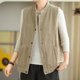 thumbnail image 5 of Xuyuer Women's Spring Fashion Sleeveless Button Down Tops, Lightweight Blouse for Layering, Business Casual Office Wear and Seasonal Wardrobe Transition, 5 of 7