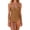 Khaki, variant on Staron Women's One Piece Swimsuit Solid Color Backless Criss Cross Strap Bikini with Removable Padded Bra High Cut Monokini for Beach Vacation, Orange M