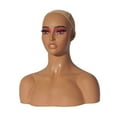 thumbnail image 3 of Cabeza de maniquí de mujer, modelo de exhibición de joyas, soporte multifuncional para exhibición de maquillaje, estilo, gafas, collar, 3 of 9