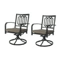 thumbnail image 2 of Kozyard Modern Classic Outdoor Metal Swivel Dining Rocker Chair with Cushion (2 Packs), 2 of 4