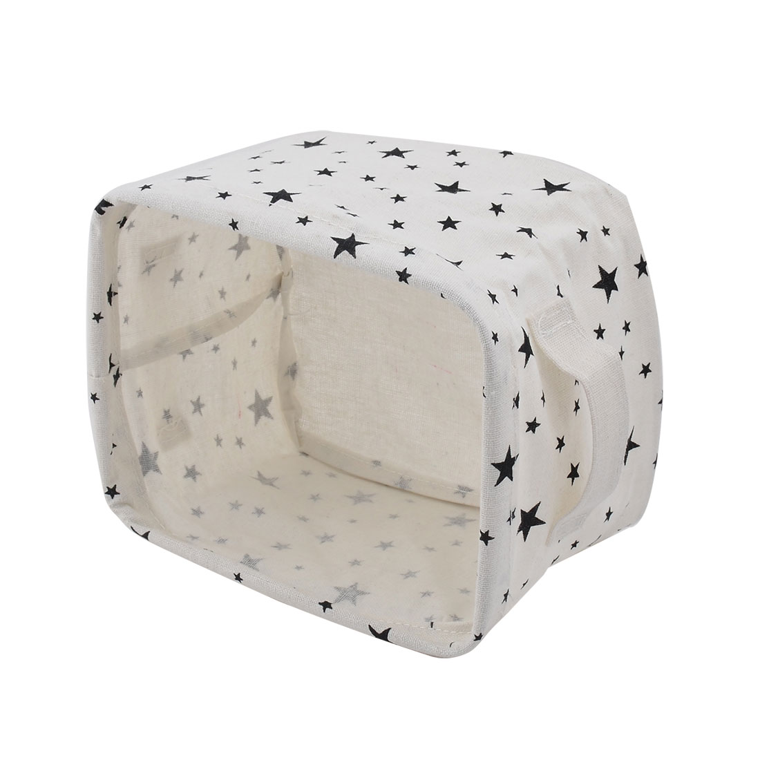 Unique Bargains Fabric Star Household Desktop Makeup Sundries Storage Box Basket Closet