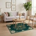 thumbnail image 3 of ODIKA Dining Under Symmetrical Delicate Blossoms Table Mushroom Non-Slip Chair-Friendly for Home Office, Gaming Room, Desk, 3 of 7