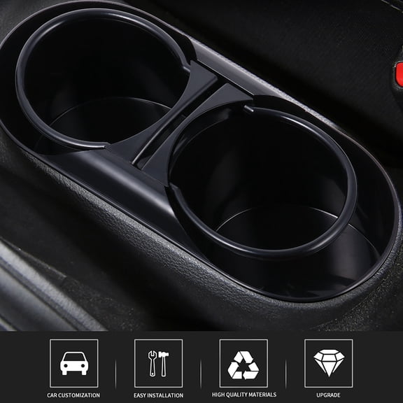 LEORX Car Seat Bottle Holder Space Saving Tray Black 1Pack