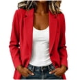 thumbnail image 3 of DYTTDG Women's Open Front Blazer Jacket | Long Sleeve Notch Lapel Loose Casual Workwear Outerwear, Lightweight Blazer, 3 of 7