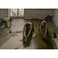thumbnail image 2 of Gustave Caillebotte 24x18 Gold Ornate Framed and Double Matted Museum Art Print Titled - The Floor Planers (1875), 2 of 4