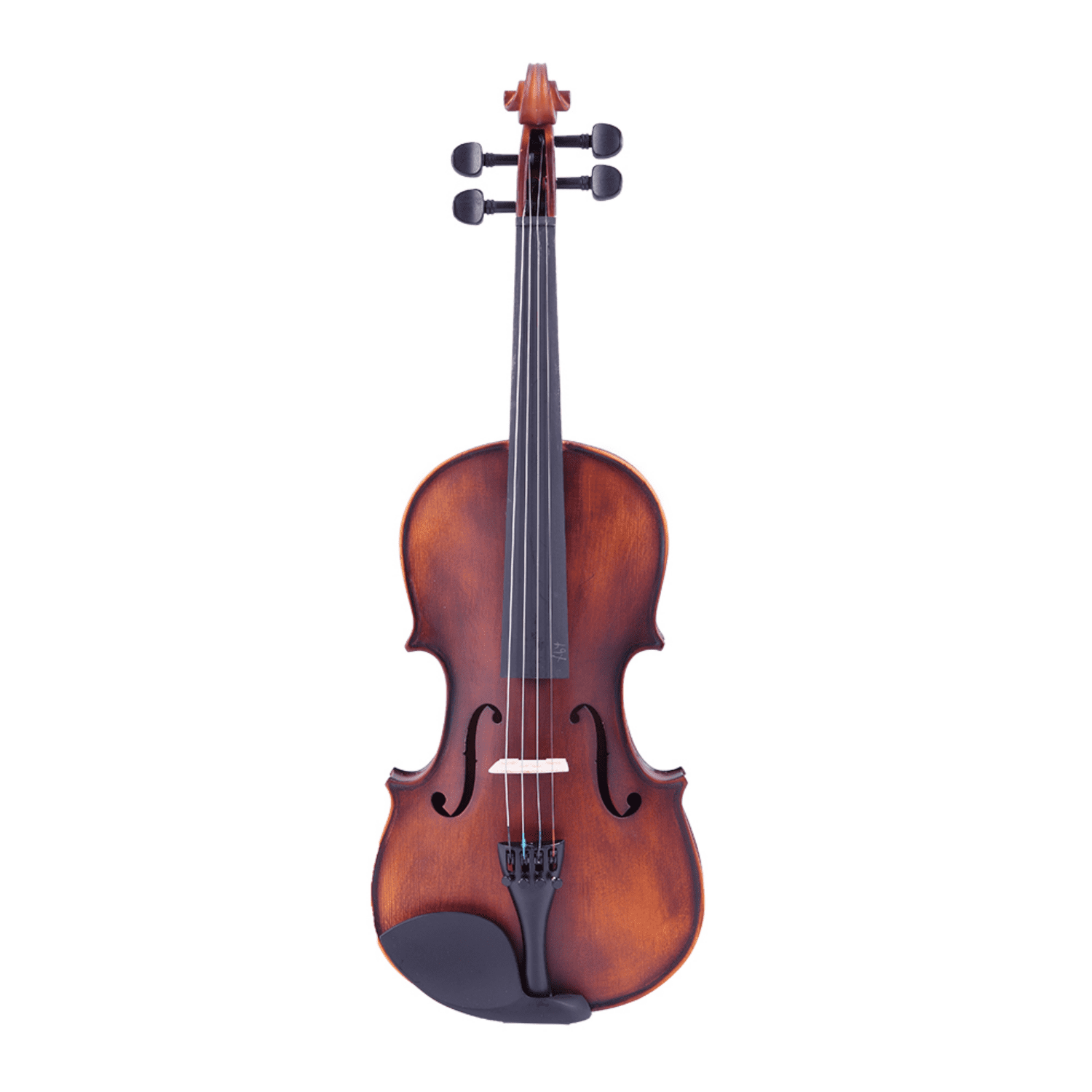 Hassch Violin 4/4 with Case, Rosin and Bow, Fiddle Beginner Set with Strings, Shoulder Rest and Electronic Tuner, Dark Goldenrod