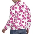 thumbnail image 6 of Lsque Orchids Flowers Pattern Casual Men's Hoodie,Hooded Sweatshirt with Kangaroo Pocket,Pullover Hoodie-Large, 6 of 7