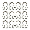 thumbnail image 4 of Utopia Alley  Double Roller Ball Stainless Steel Shower Curtain Hooks Rings, Set of 12 Oil Rubbed Bronze, 4 of 10