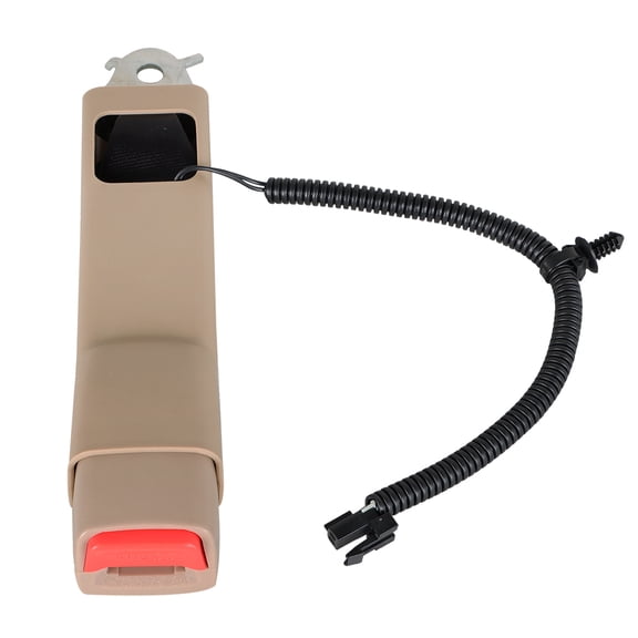 munirater Seat Belt Buckle Tan Left For 07-2013 Silverado Sierra Tahoe Yukon 19121538