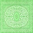 thumbnail image 1 of Ahgly Company Indoor Square Medallion Green Traditional Area Rugs, 5' Square, 1 of 1
