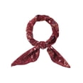 thumbnail image 1 of Bufandas de gasa para mujer - 27.6 X27.6 - Pañuelo cuadrado con estampado floral Pañuelo para el cuello Pañuelo para el cuello Vino rojo 70x70cm/27.6x27.6 inches(LxW), 1 of 5