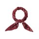 thumbnail image 1 of Bufandas de gasa para mujer - 27.6 X27.6 - Pañuelo cuadrado con estampado floral Pañuelo para el cuello Pañuelo para el cuello Vino rojo 70x70cm/27.6x27.6 inches(LxW), 1 of 5