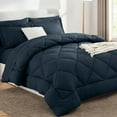 thumbnail image 3 of Sleepdown Comforter Set 5-Piece Bed in a Bag - Navy, Twin, 3 of 7