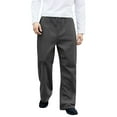 thumbnail image 3 of JUSLIO Pants for Men Solid Drawstring Wide-leg Pants Straight Leg Sweatpants with Pockets Outdoor Workout Business Casual Sweatpants Dark Gray L, 3 of 4