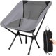 thumbnail image 1 of Silla Plegable Camping,Portátil de Campismo con Bolsa Almacenamiento,Fácil Montar, Ligero,Sillas Playa para Jardín,Playa,Pesca,Camping,Senderismo (Gris) Gris, 1 of 7