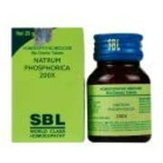 SBL Natrum Phosphorica Biochemic Tablet 200X Free Pallas USA Sandalwood Perfume Oil