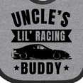thumbnail image 4 of Inktastic Uncles Lil Racing Buddy Boys or Girls Baby Bib, 4 of 4