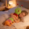 thumbnail image 5 of 24 Inch Inchworm Plush Toy Long Colorful Inchworm Stuffed Animal Soft Body Pillow for Room Decor and Birthday Gift, Multicolor, 5 of 6