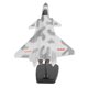 thumbnail image 4 of Modelo de avión de metal elaborado con accesorios de soporte Modelo de avión de combate de metal de aleación decorativa Camuflaje gris, 4 of 5