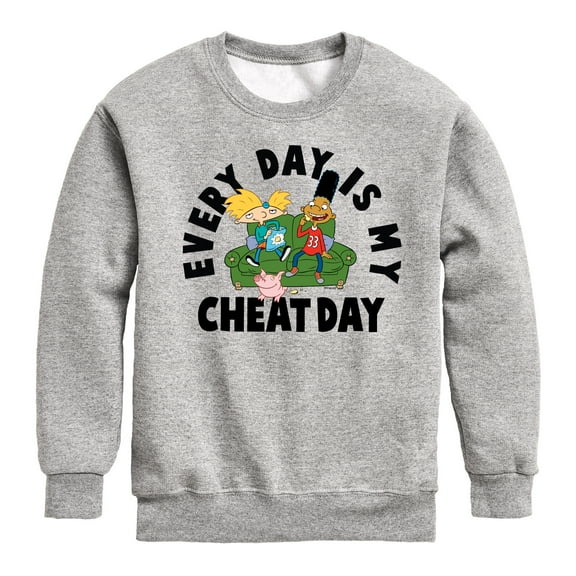 Hey Arnold! - Cheat Day - Toddler And Youth Crewneck Fleece Sweatshirt