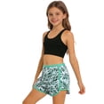 thumbnail image 5 of REDARER Girls 3 Piece Swimsuit Set with Tankini Top, Abstract Print Swim Shorts and Bikini Bottoms Beach Pool Swimwear,5-6 Years, 5 of 5