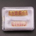 thumbnail image 4 of Clearance Sale Hip Hop Teeth Top And Bottom Set Gold Color Sharp Teeth For Christmas Gift, 4 of 5