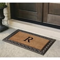 thumbnail image 4 of A1HC Rubber & Coir Floral Border Monogrammed Doormat, Paisley Classic Border Bronze, 30 x 48 (R), 4 of 4
