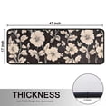 thumbnail image 5 of Kitchen Rugs Sets Of 2,Pioneer Flower Floral Print Pattern Anti Fatigue Kitchen Mat Rugs Non Slip Washable,Decorative Kitchen Floor Mats for Kitchen,Sink,Laundry,17"x47"+17"x47", 5 of 5